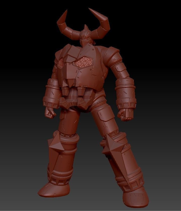 Gaiking Super Robot 3D print model_8