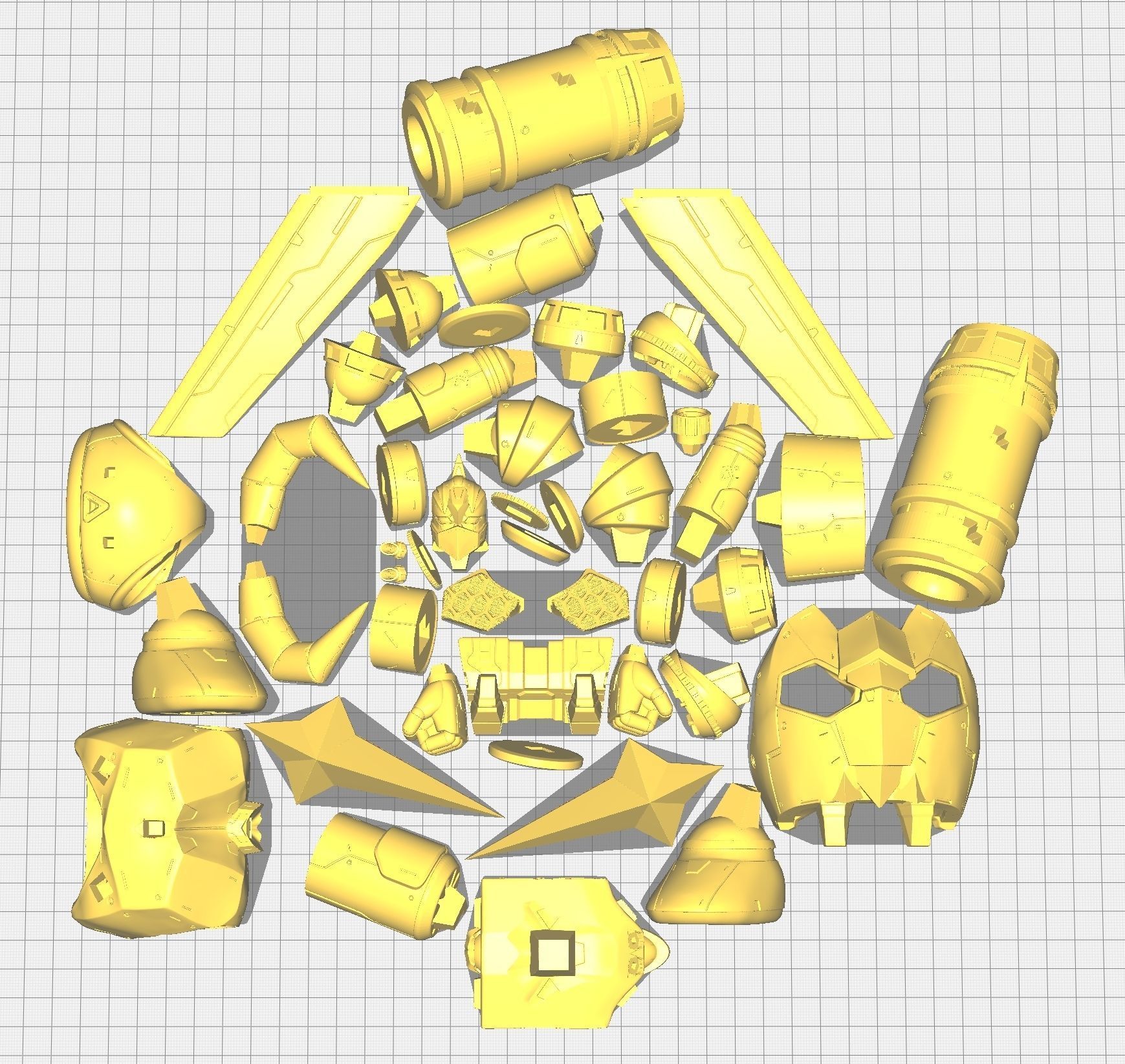 Gaiking Super Robot 3D print model_15