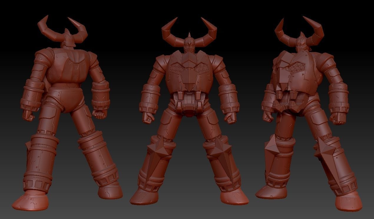 Gaiking Super Robot 3D print model_9
