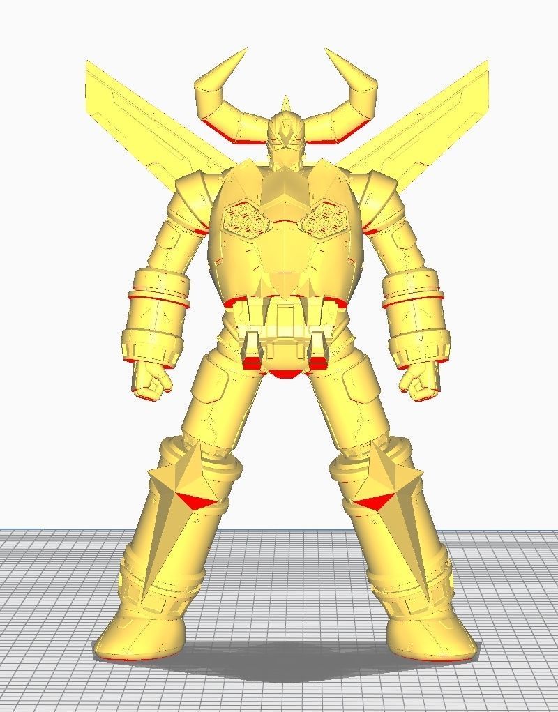 Gaiking Super Robot 3D print model_11