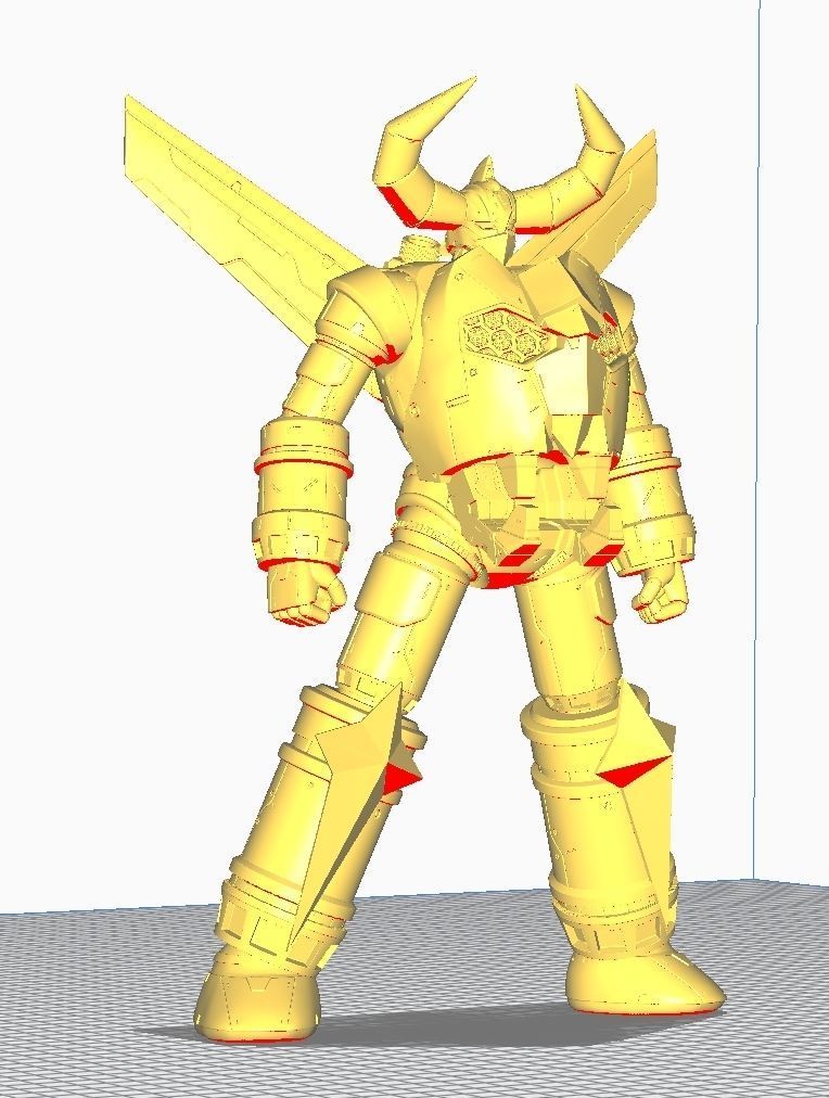 Gaiking Super Robot 3D print model_14