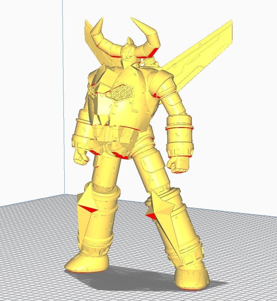 Gaiking Super Robot 3D print model_12