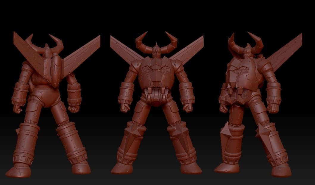 Gaiking Super Robot 3D print model_7