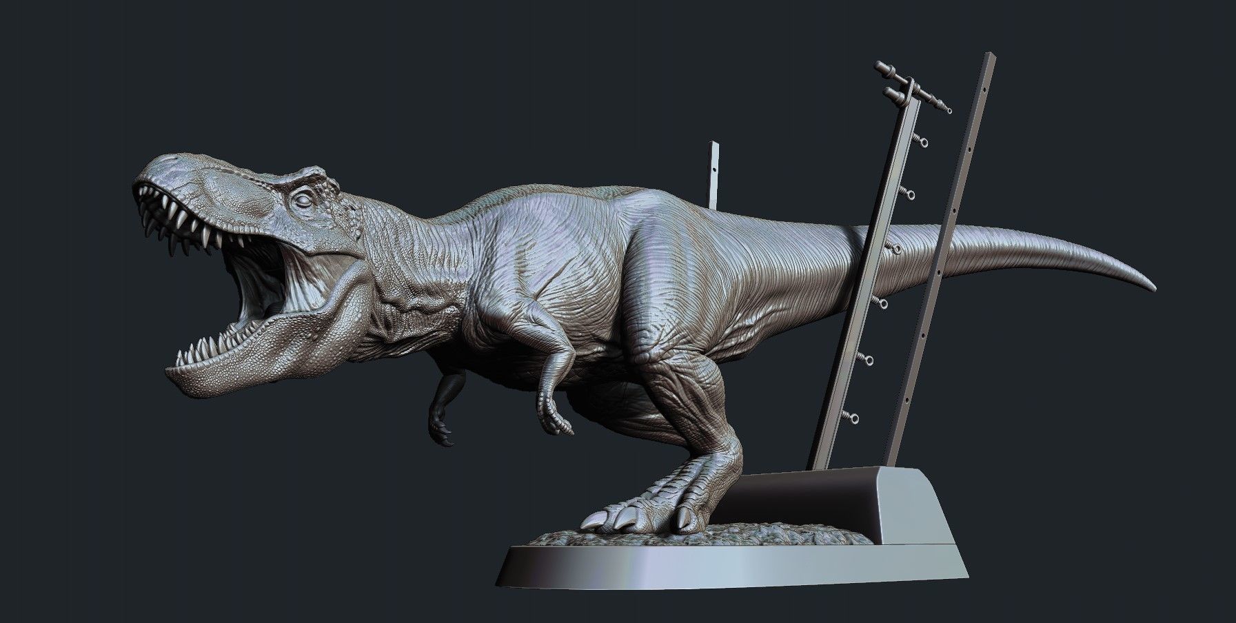 Jurassic park Jurassic World Tyrannosaurus Rex - 3D Print Model 3D print model_4