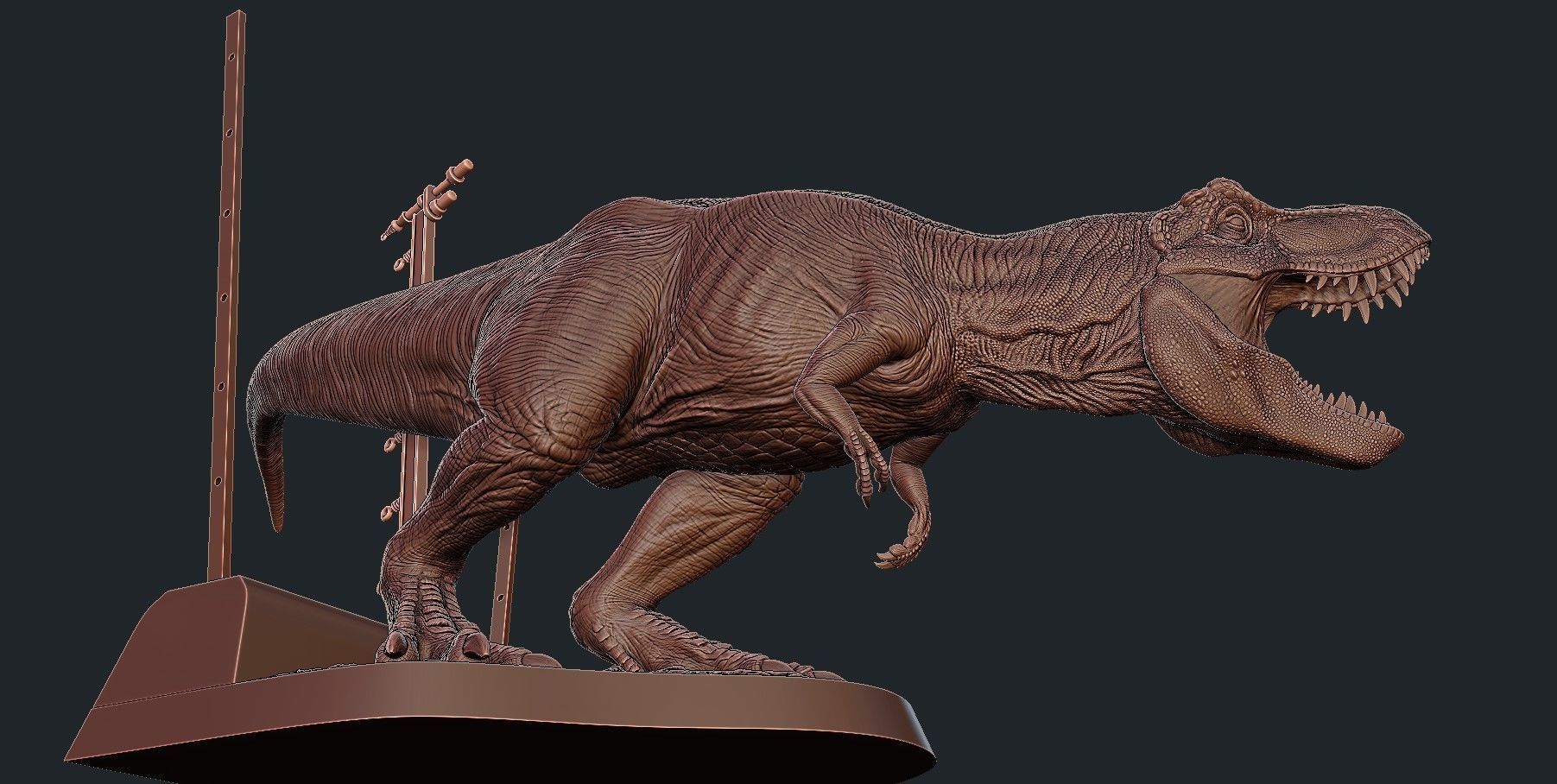 Jurassic park Jurassic World Tyrannosaurus Rex - 3D Print Model 3D print model_7