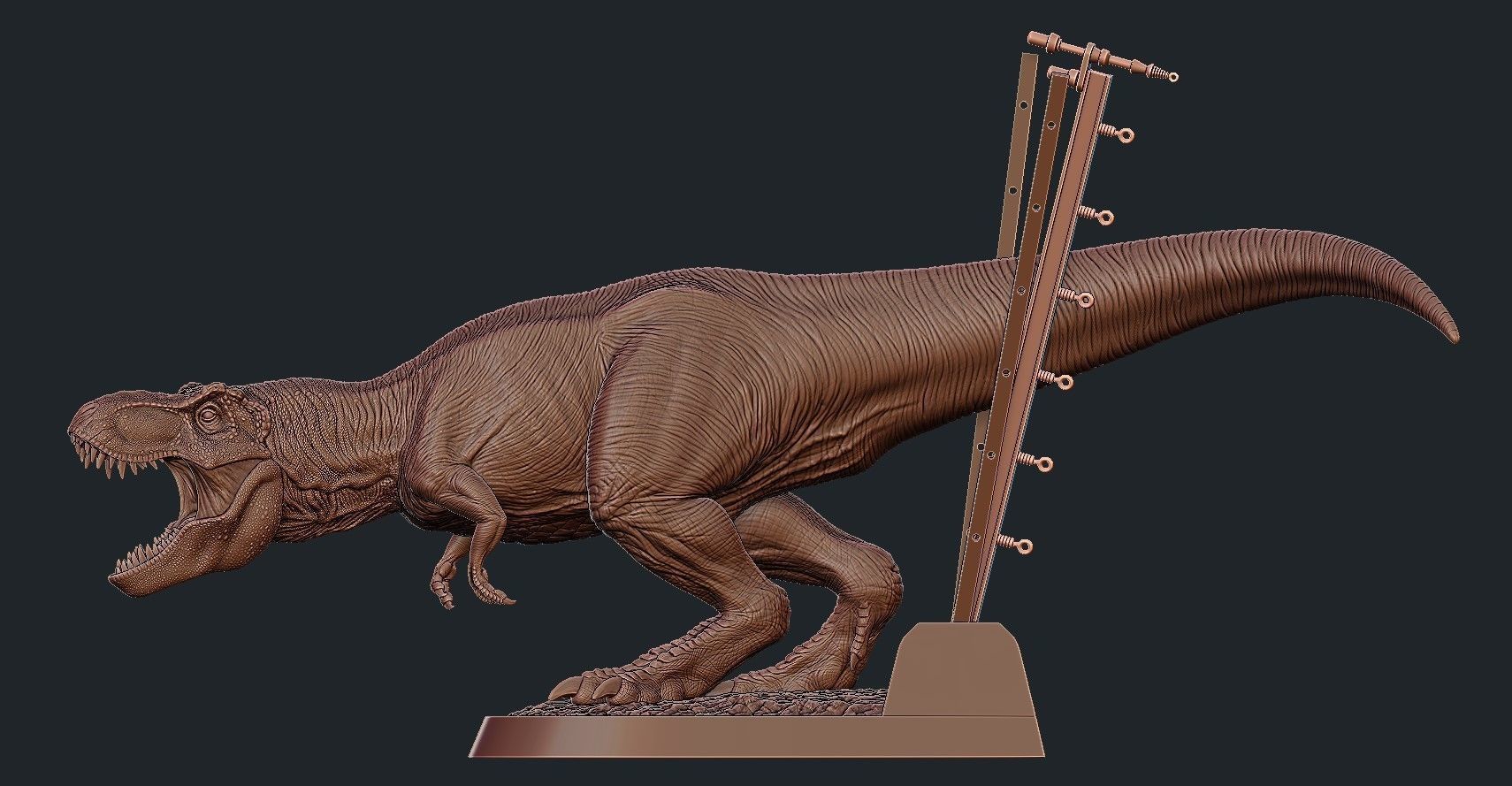 Jurassic park Jurassic World Tyrannosaurus Rex - 3D Print Model 3D print model_1