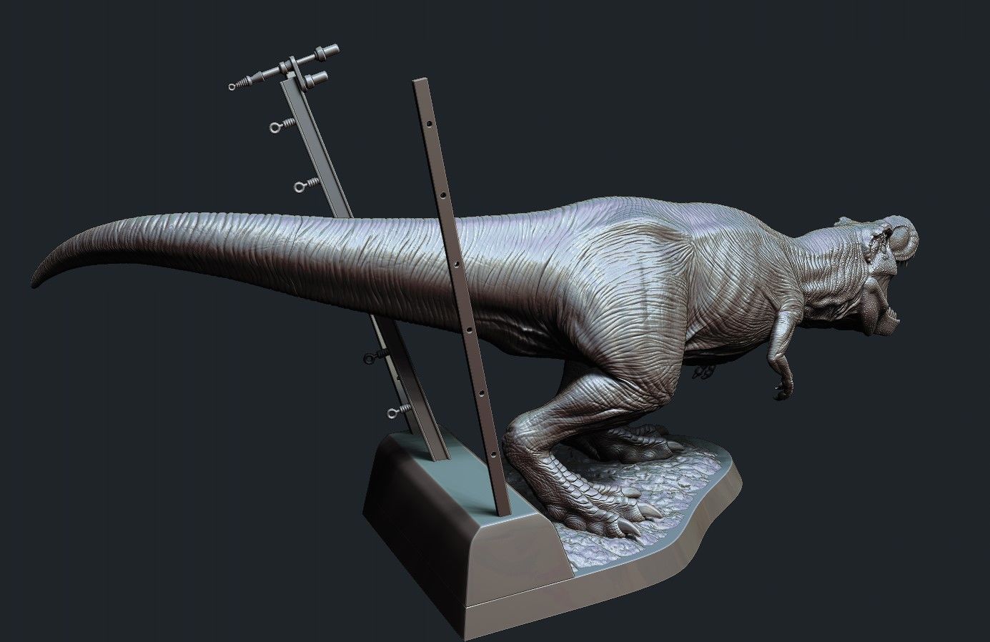 Jurassic park Jurassic World Tyrannosaurus Rex - 3D Print Model 3D print model_13