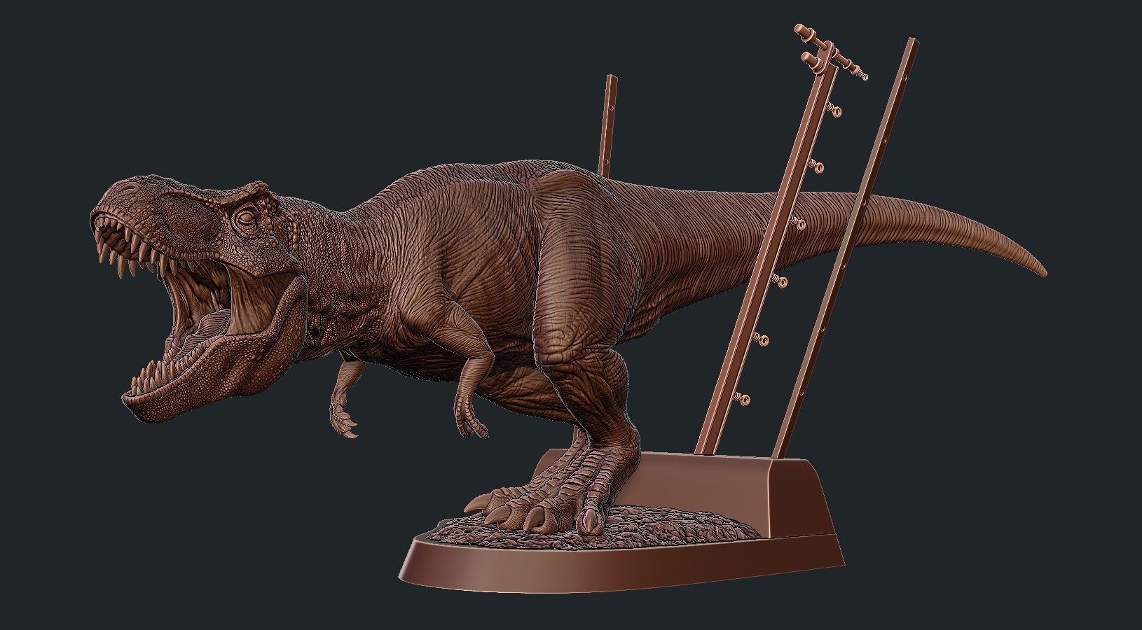 Jurassic park Jurassic World Tyrannosaurus Rex - 3D Print Model 3D print model_10
