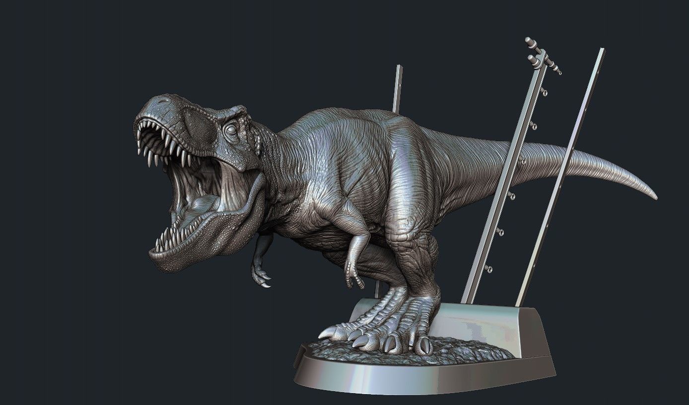 Jurassic park Jurassic World Tyrannosaurus Rex - 3D Print Model 3D print model_11