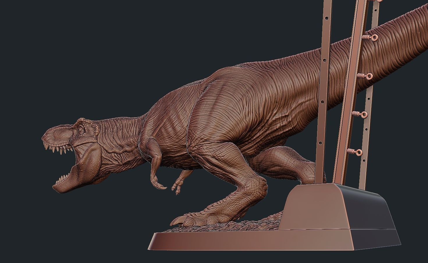 Jurassic park Jurassic World Tyrannosaurus Rex - 3D Print Model 3D print model_12