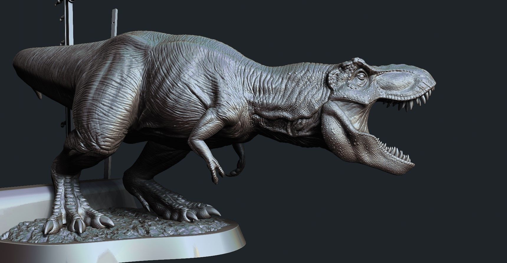 Jurassic park Jurassic World Tyrannosaurus Rex - 3D Print Model 3D print model_6