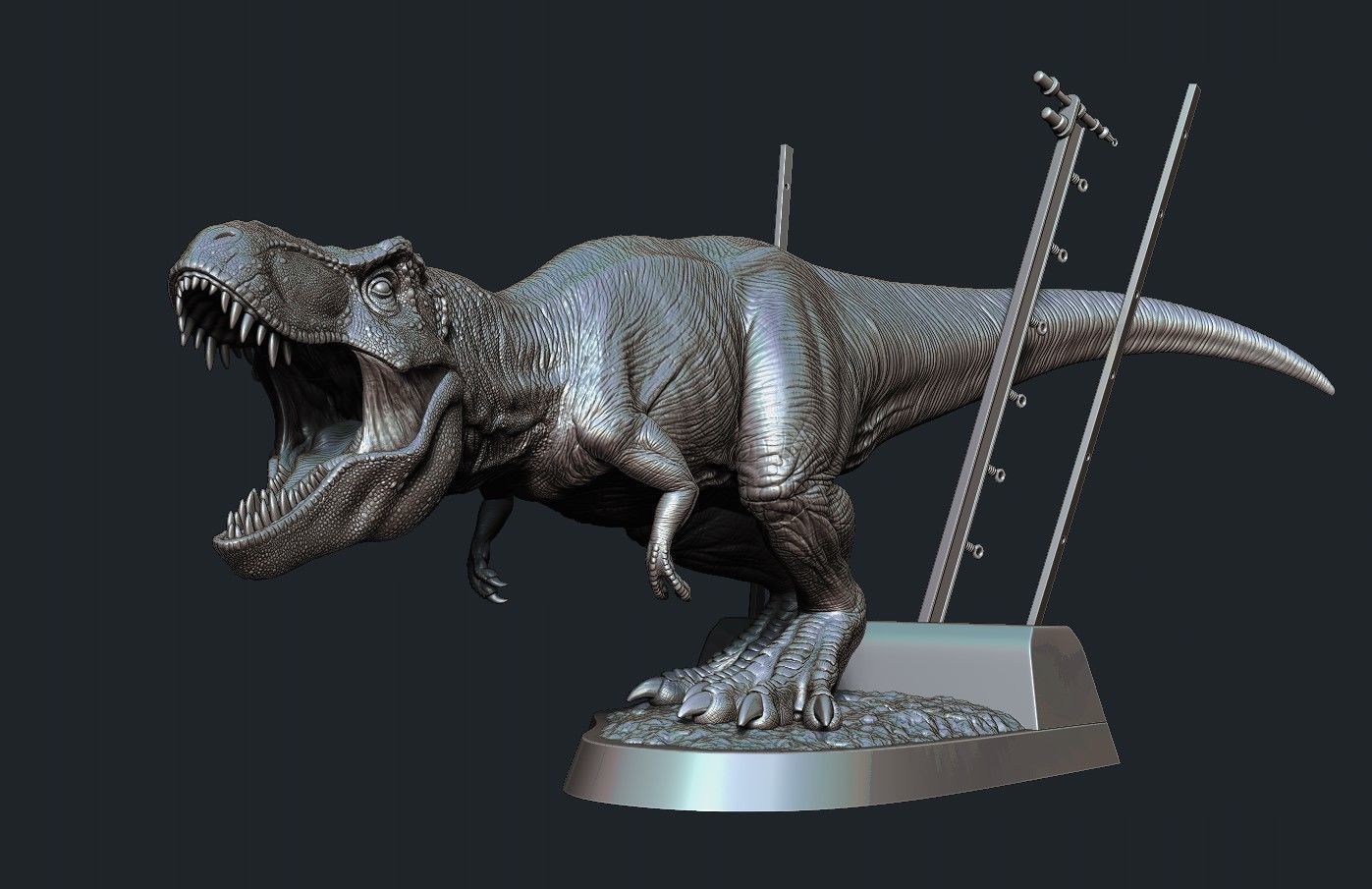 Jurassic park Jurassic World Tyrannosaurus Rex - 3D Print Model 3D print model_9