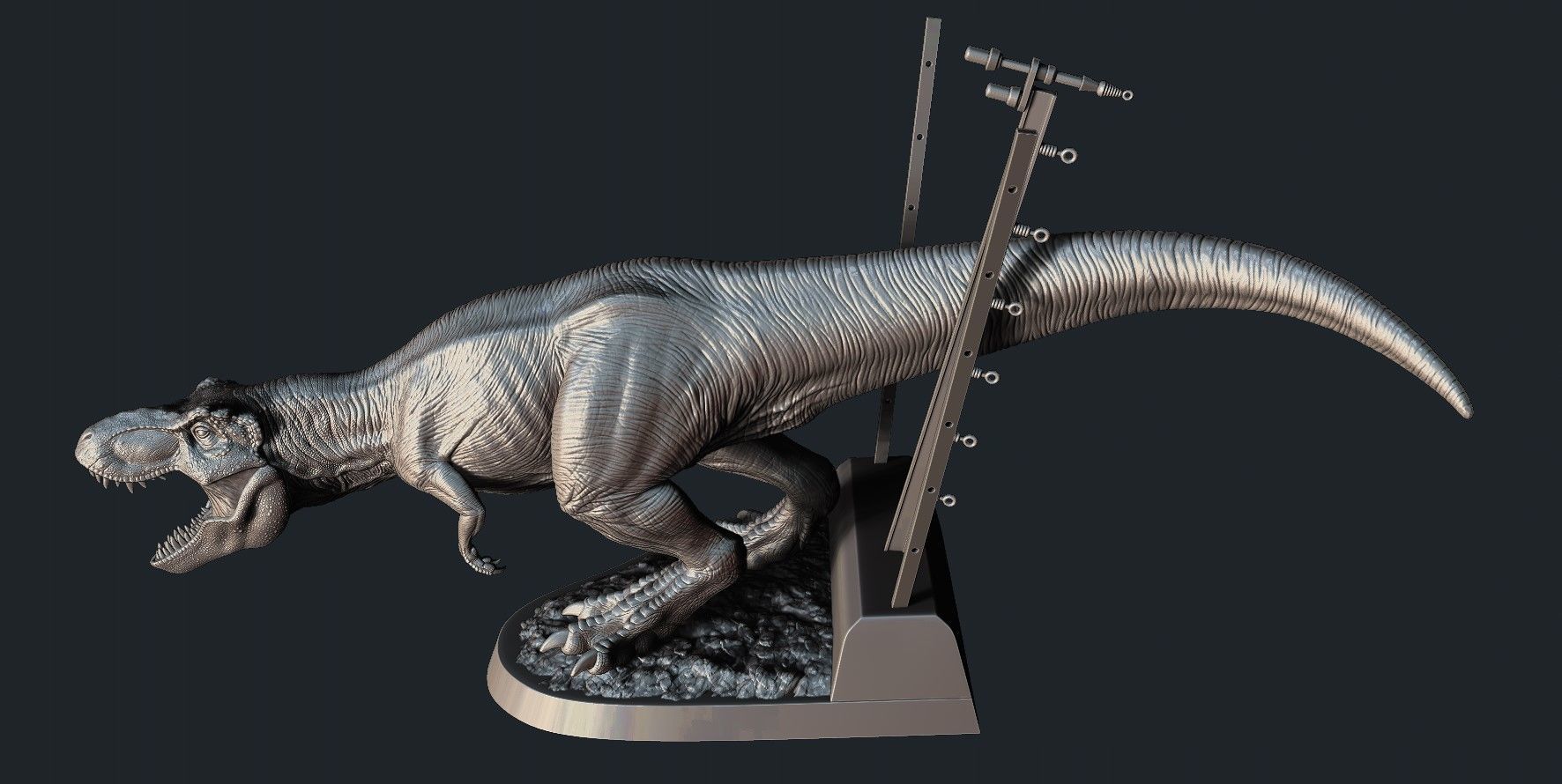 Jurassic park Jurassic World Tyrannosaurus Rex - 3D Print Model 3D print model_8