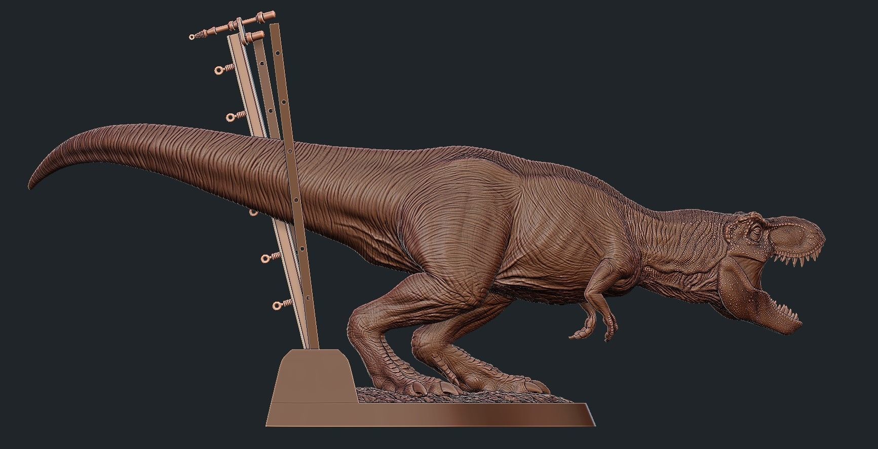 Jurassic park Jurassic World Tyrannosaurus Rex - 3D Print Model 3D print model_14