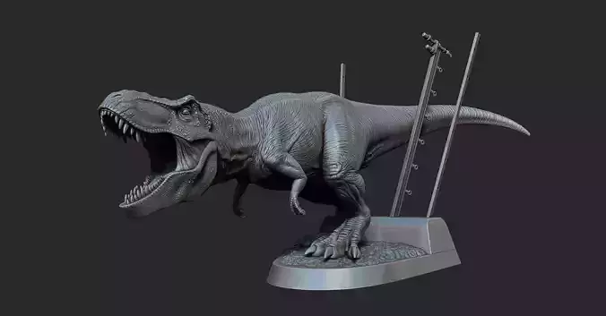 Jurassic park Jurassic World Tyrannosaurus Rex - 3D Print Model 3D print model