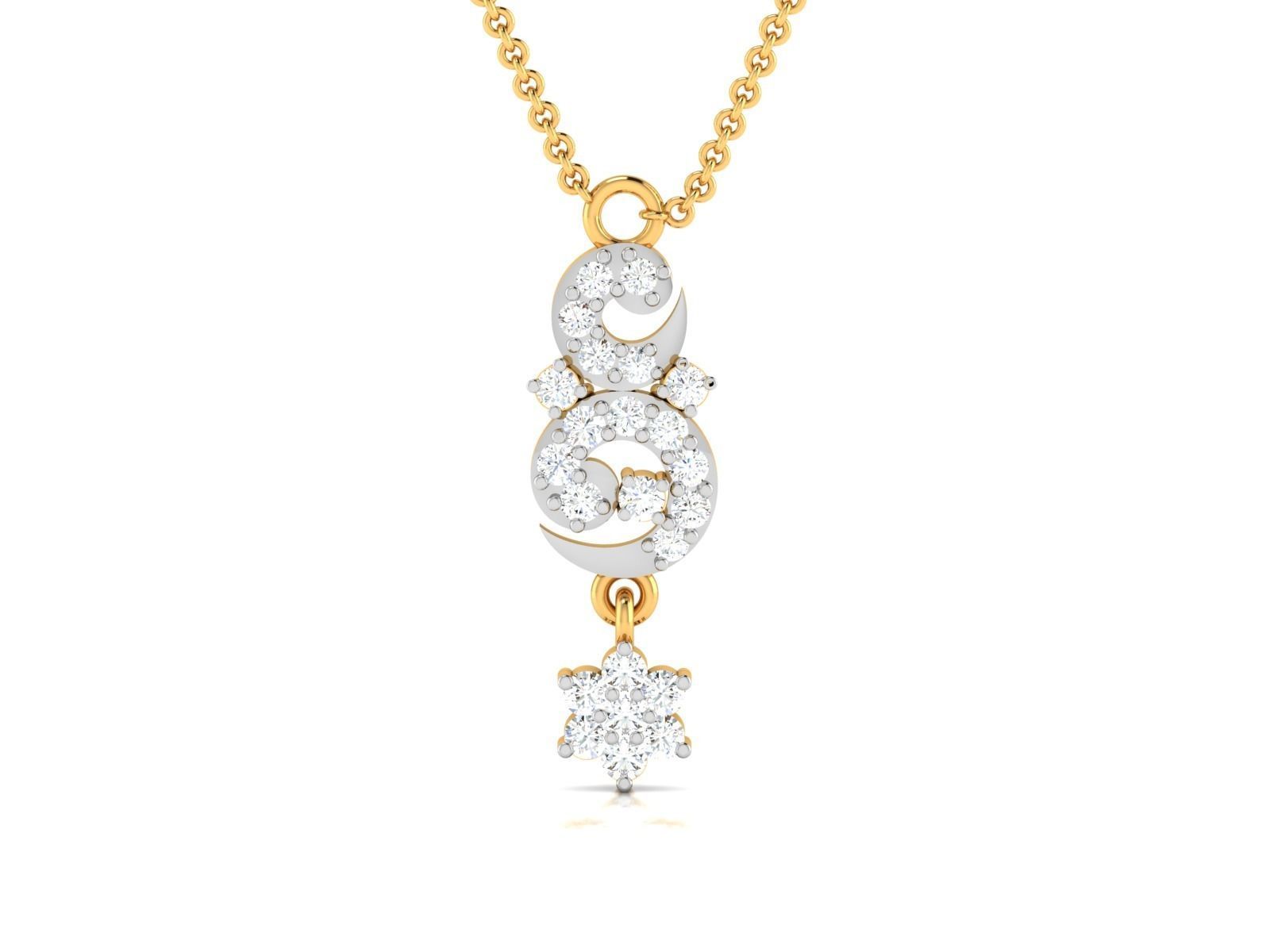 Women Pendant 3DM STL OBJ FBX Render Details 3D print model_4