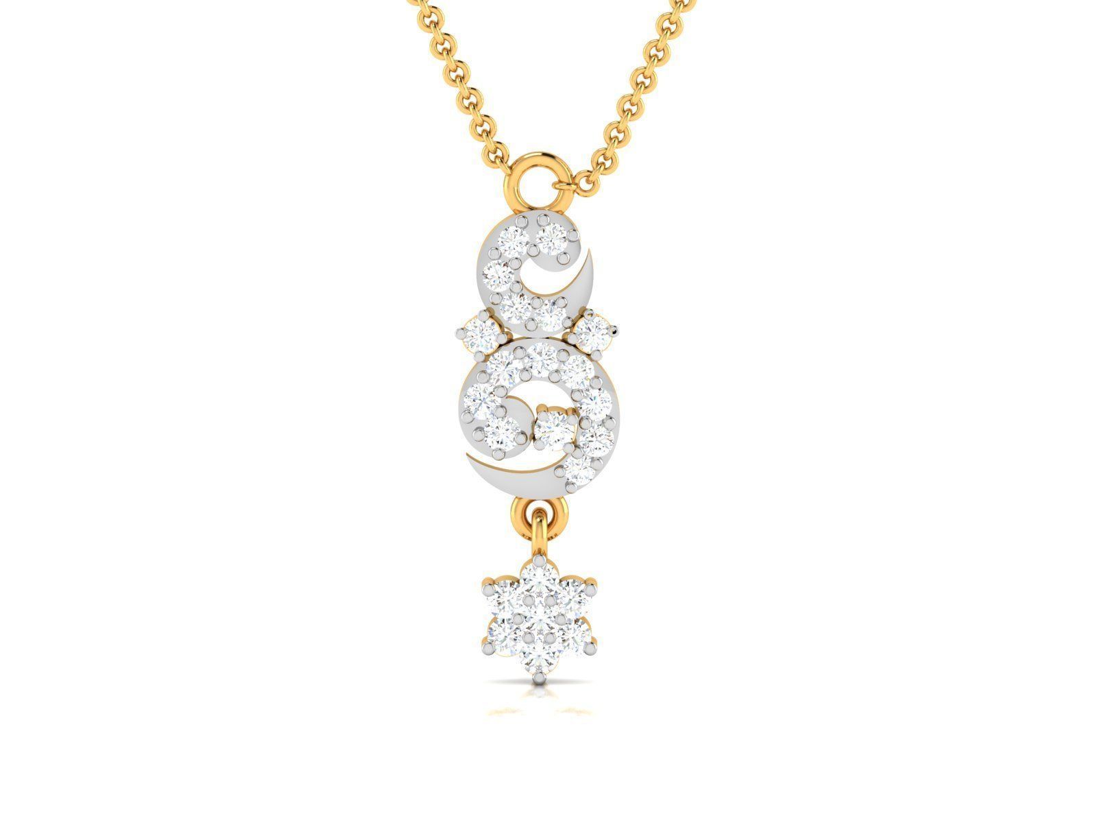 Women Pendant 3DM STL OBJ FBX Render Details 3D print model_3