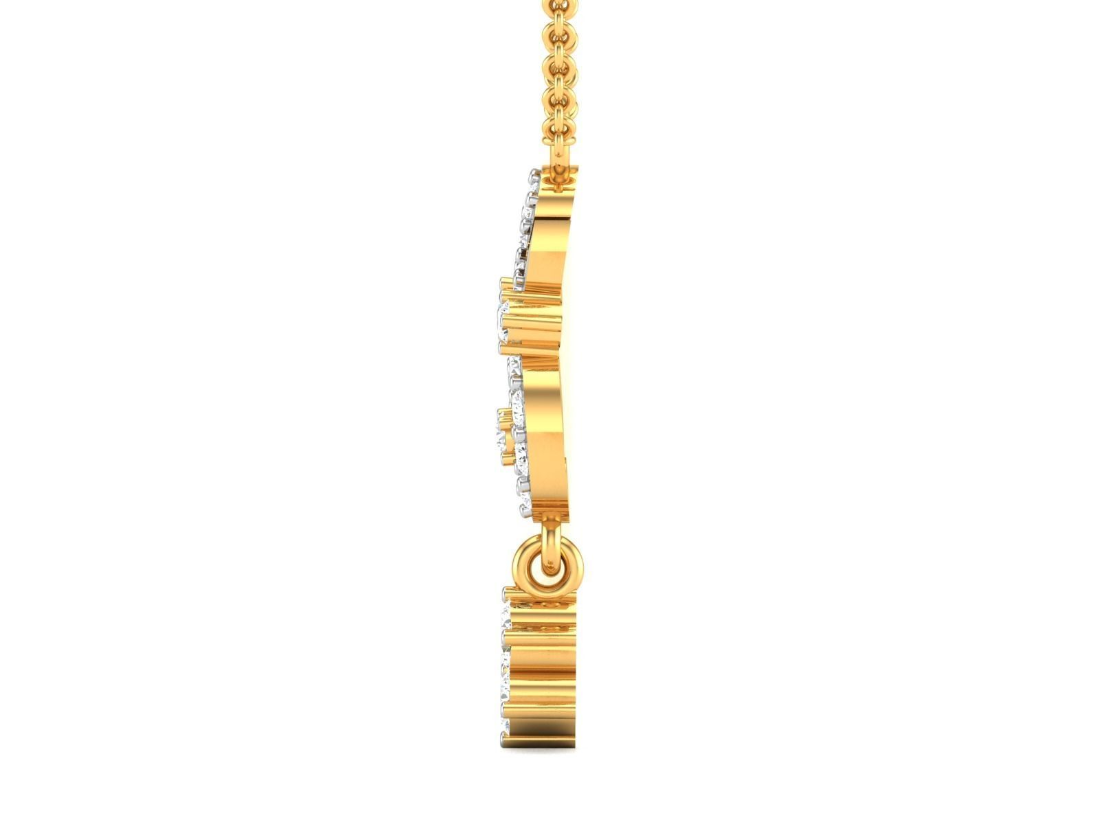 Women Pendant 3DM STL OBJ FBX Render Details 3D print model_5