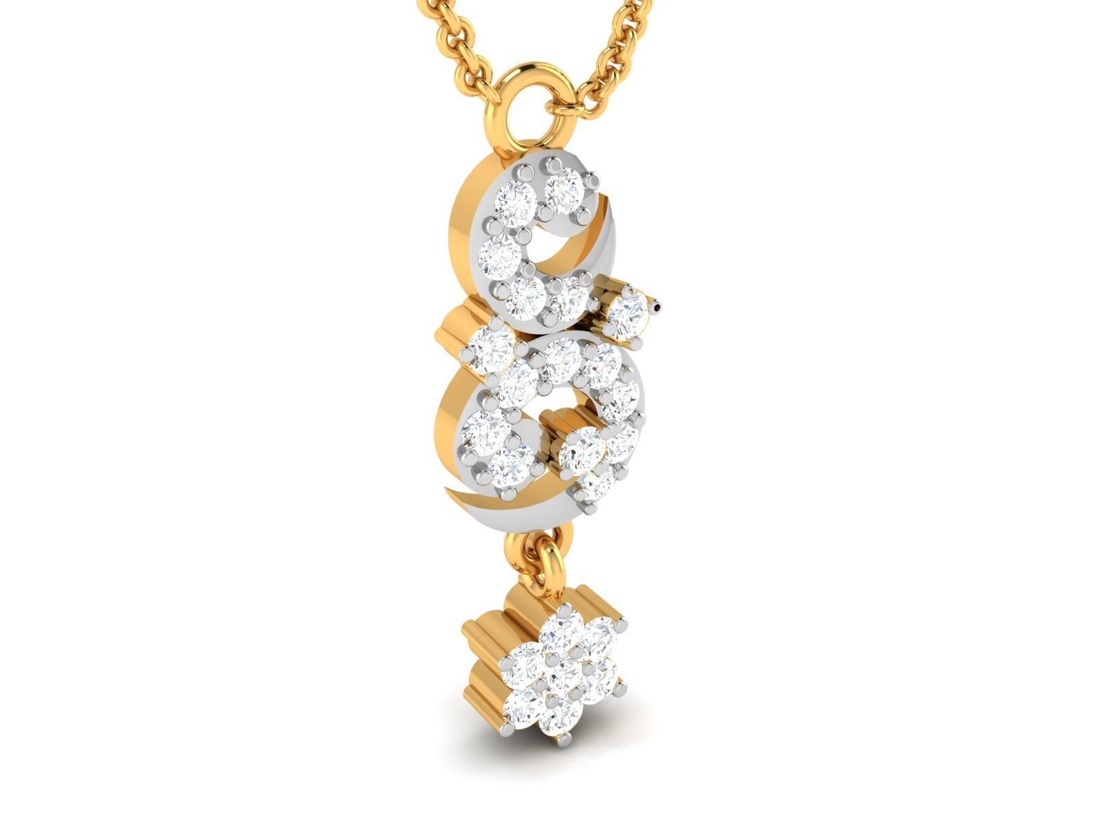 Women Pendant 3DM STL OBJ FBX Render Details 3D print model_1