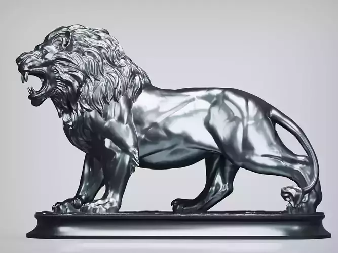 Lion Sculpture 3D print model Lion Sculpture 3D print model