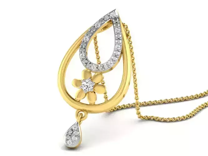 Women Pendant 3DM STL OBJ FBX Render Details