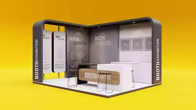 Booth Exhibition 4 3D model