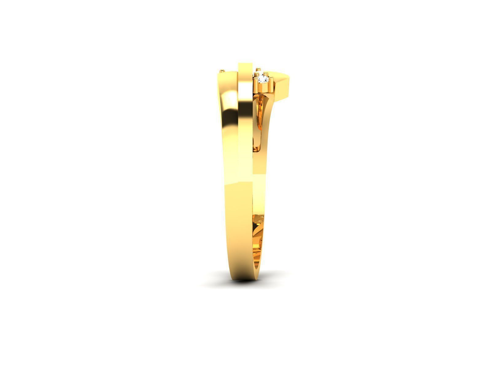 Solitaire Ring 3DM STL OBJ FBX Render Details 3D print model_4