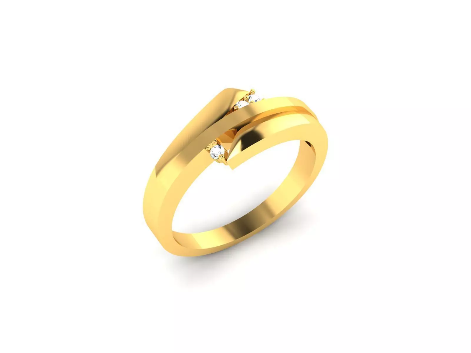 Solitaire Ring 3DM STL OBJ FBX Render Details 3D print model_0