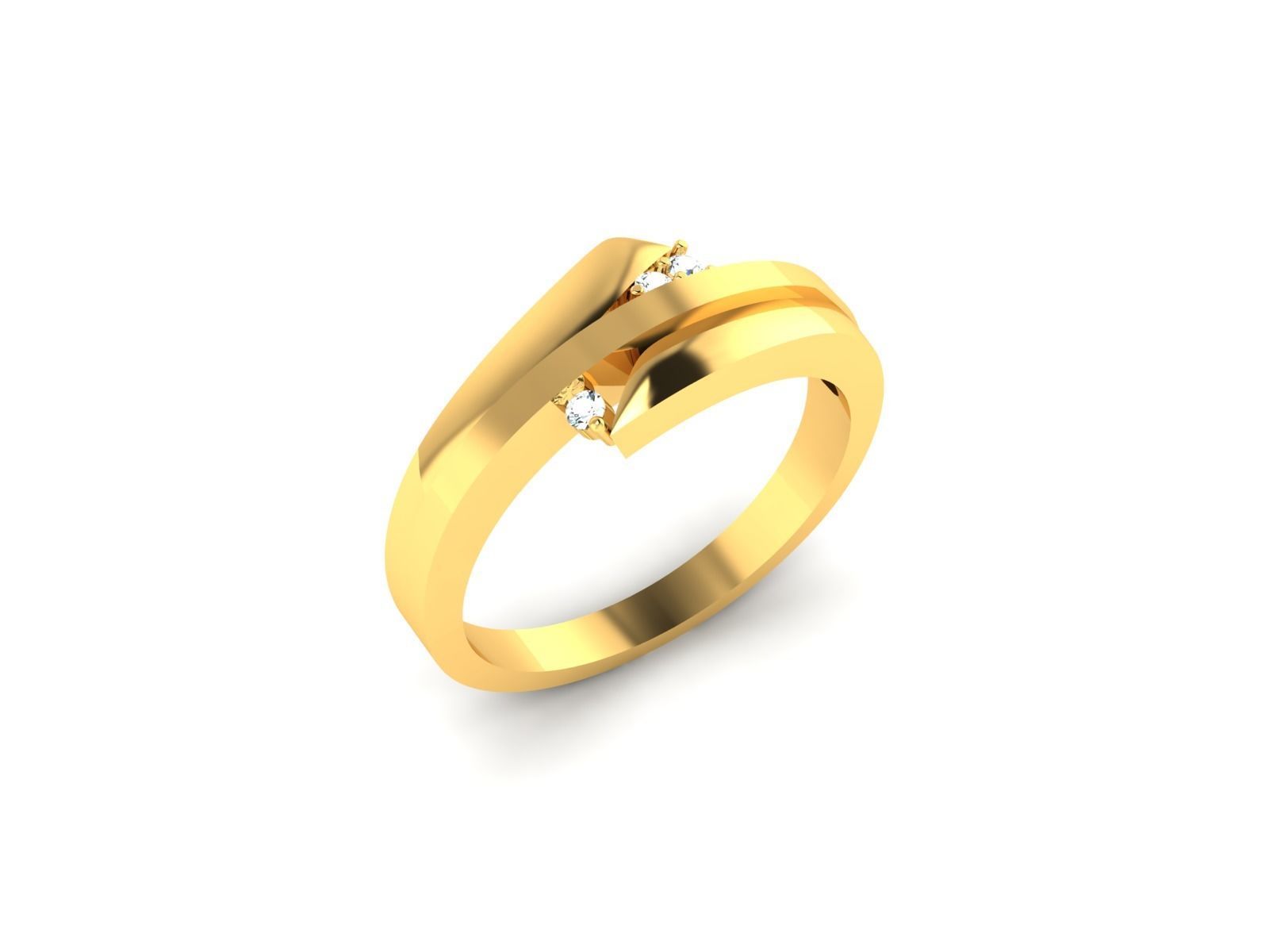 Solitaire Ring 3DM STL OBJ FBX Render Details 3D print model_1