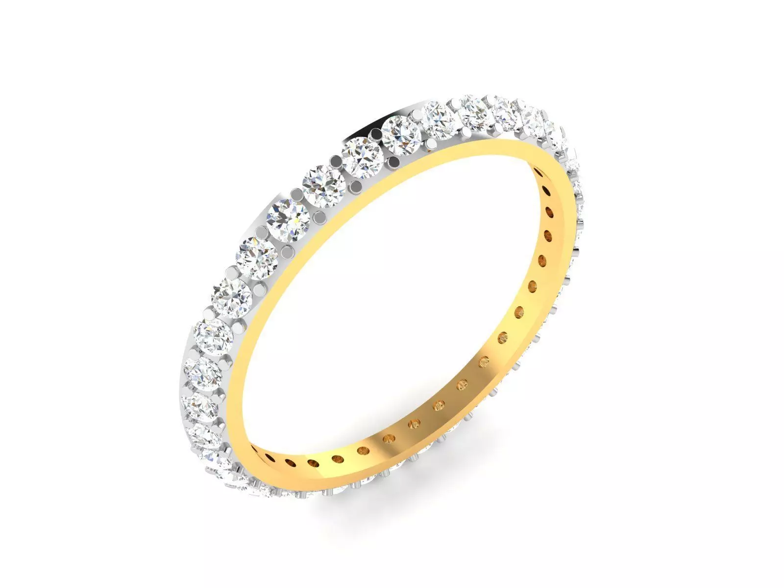 Solitaire Ring 3DM STL OBJ FBX Render Details 3D print model