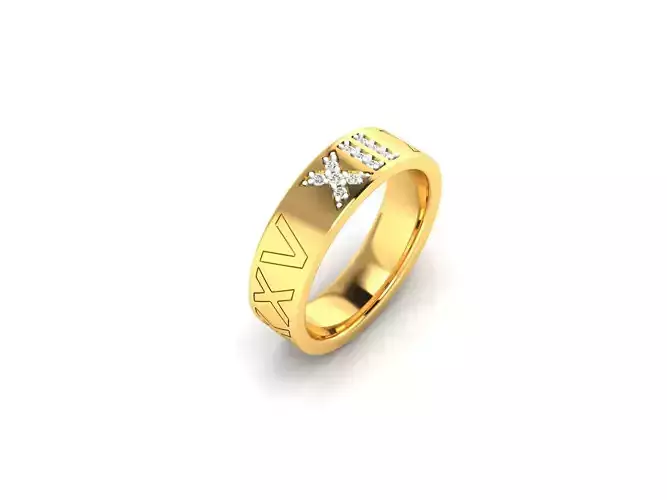 Solitaire Ring 3DM STL OBJ FBX Render Details