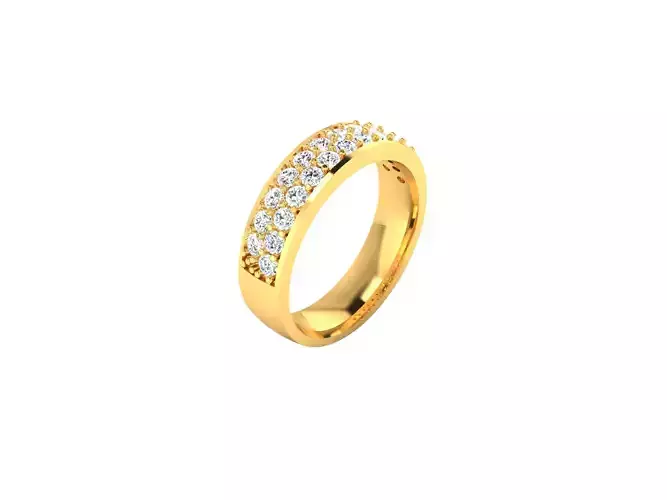 Solitaire Ring 3DM STL OBJ FBX Render Details