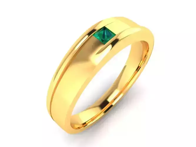 Solitaire Ring 3DM STL OBJ FBX Render Details