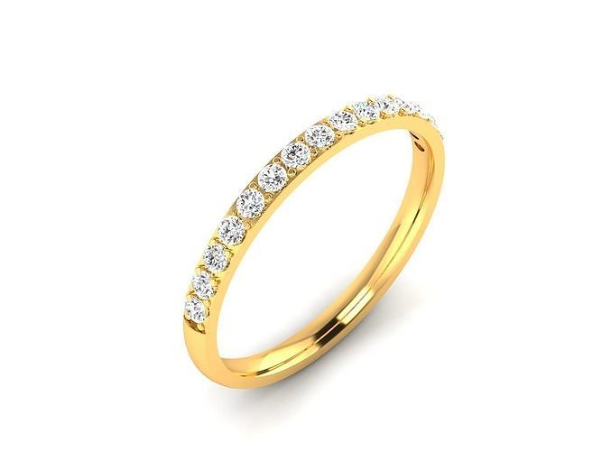 Solitaire Ring 3DM STL OBJ FBX Render Details 3D print model