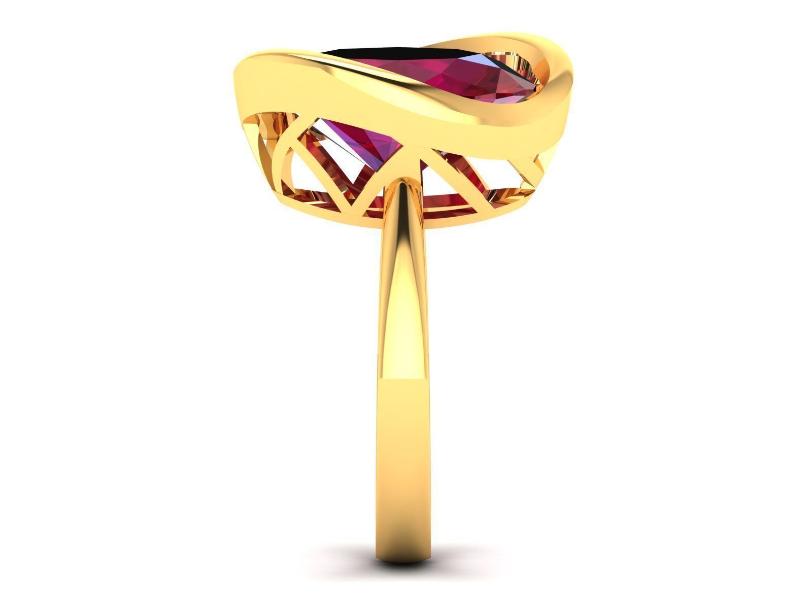 Solitaire Ring 3DM STL OBJ FBX Render Details 3D print model_4