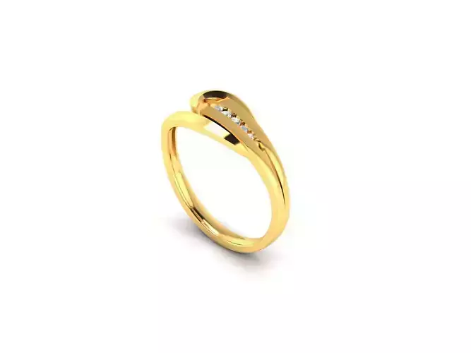 Solitaire Ring 3DM STL OBJ FBX Render Details