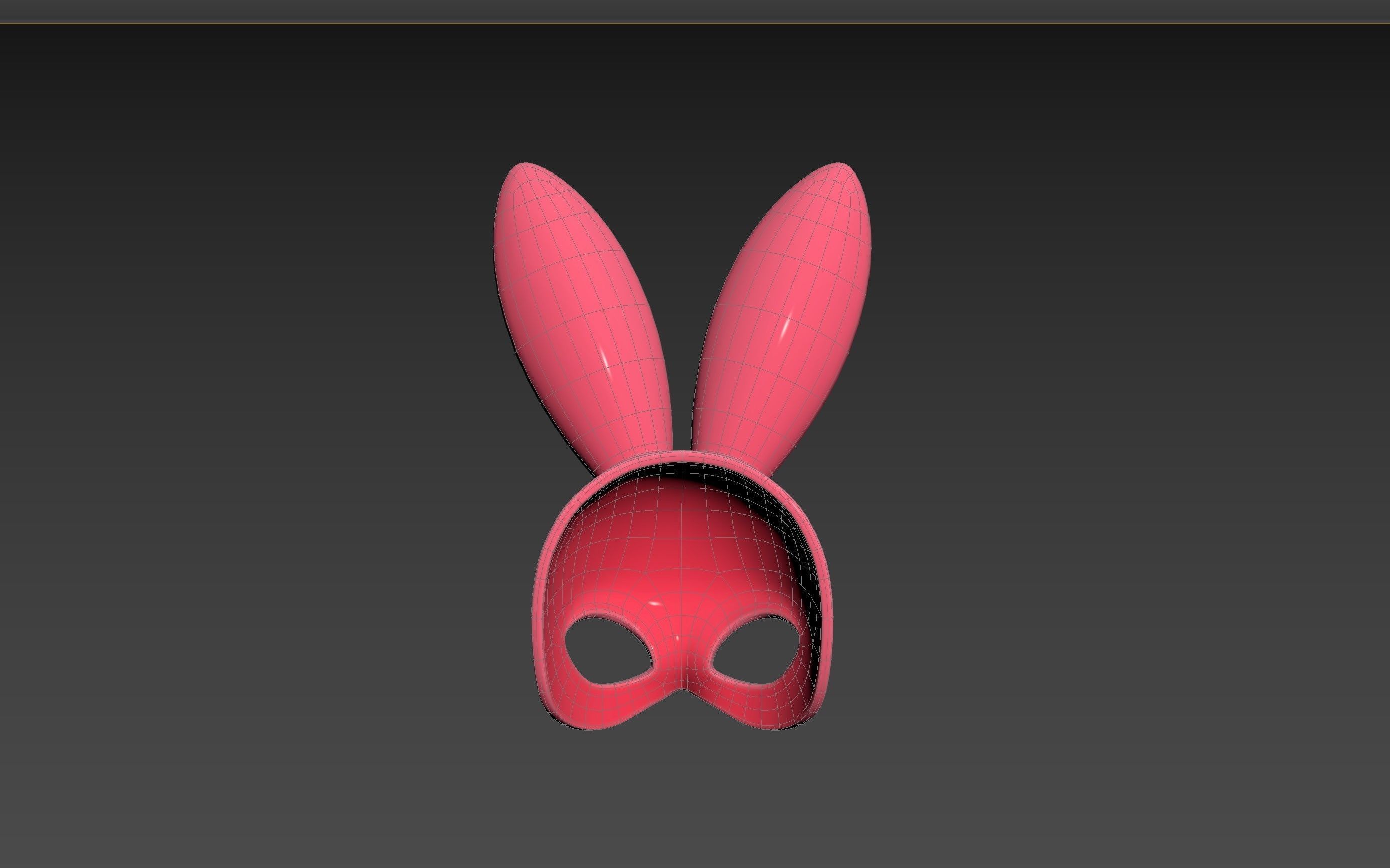 Prop107 Rabbit Mask 3D model_18