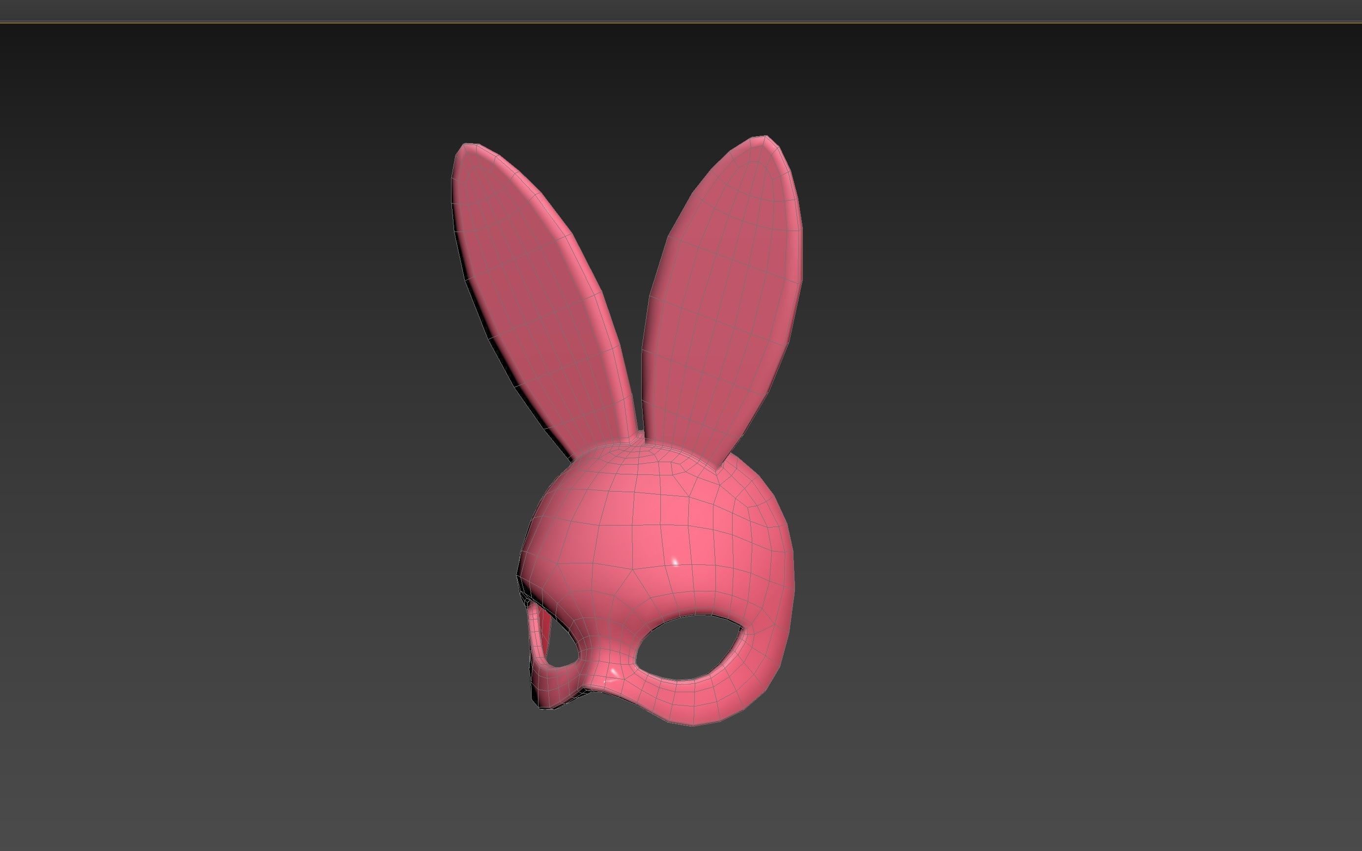 Prop107 Rabbit Mask 3D model_11