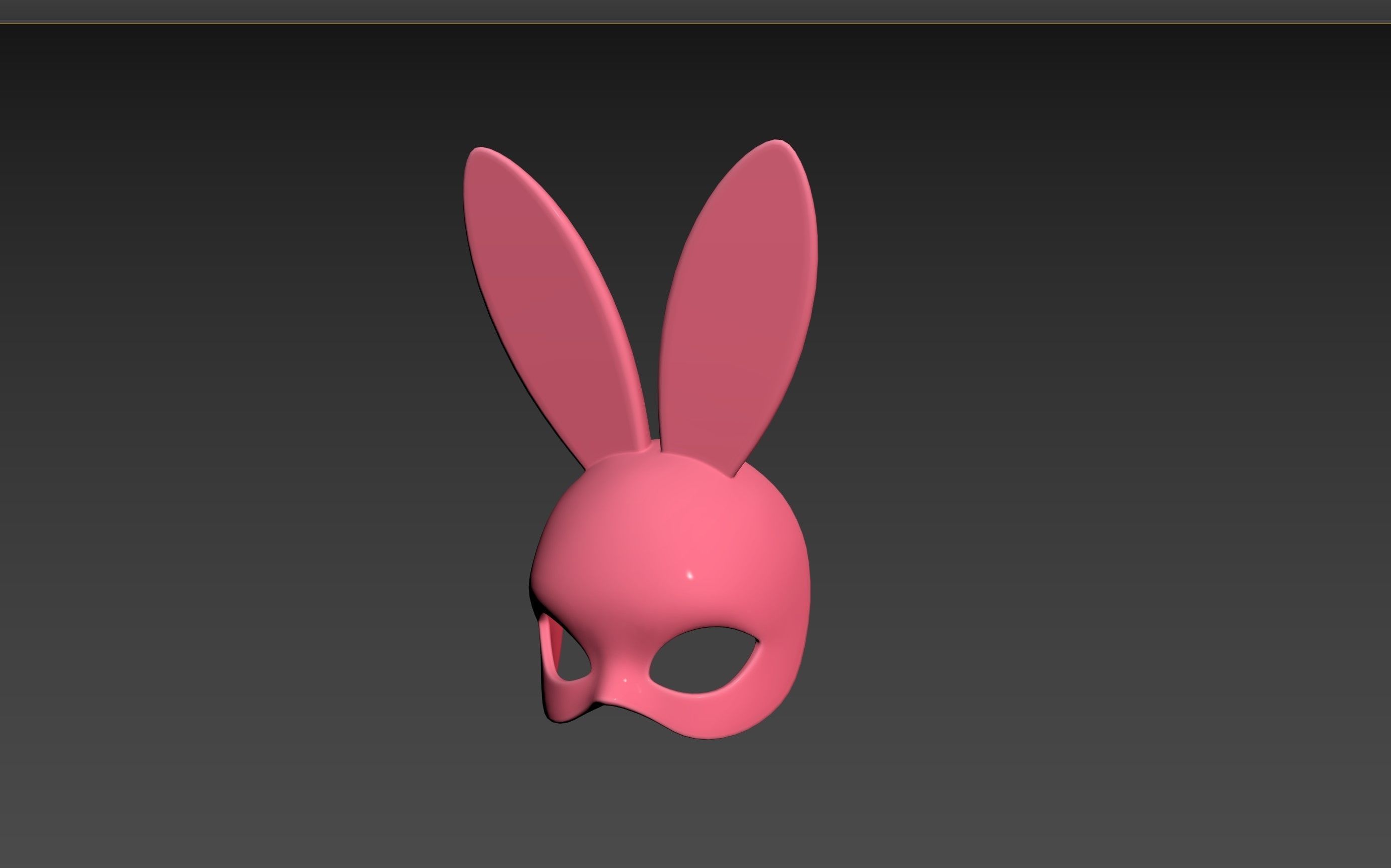 Prop107 Rabbit Mask 3D model_10