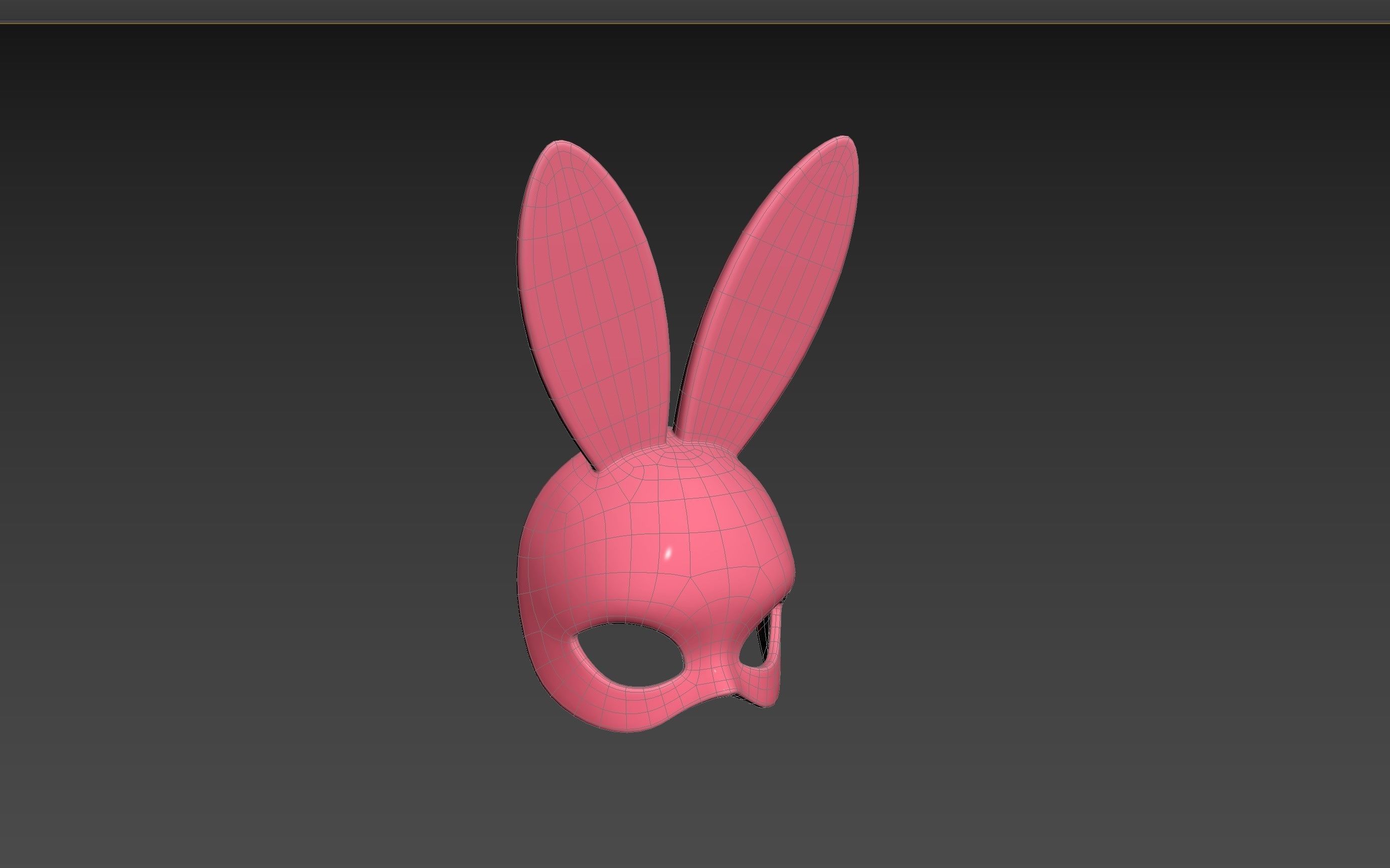 Prop107 Rabbit Mask 3D model_14