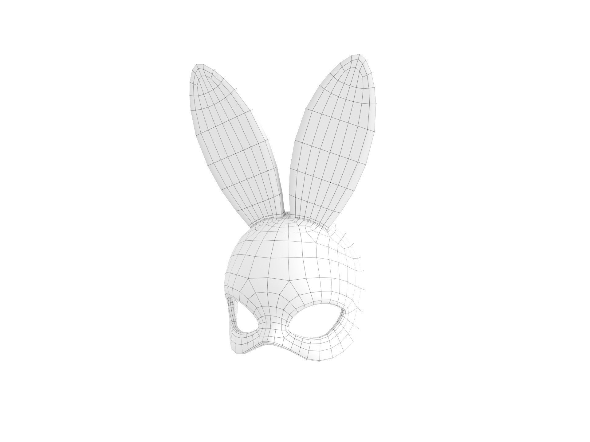 Prop107 Rabbit Mask 3D model_26