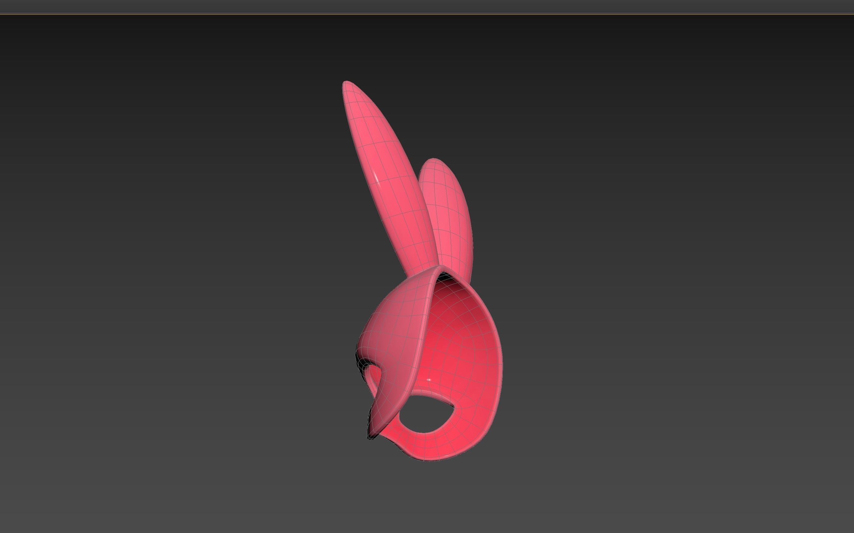 Prop107 Rabbit Mask 3D model_20