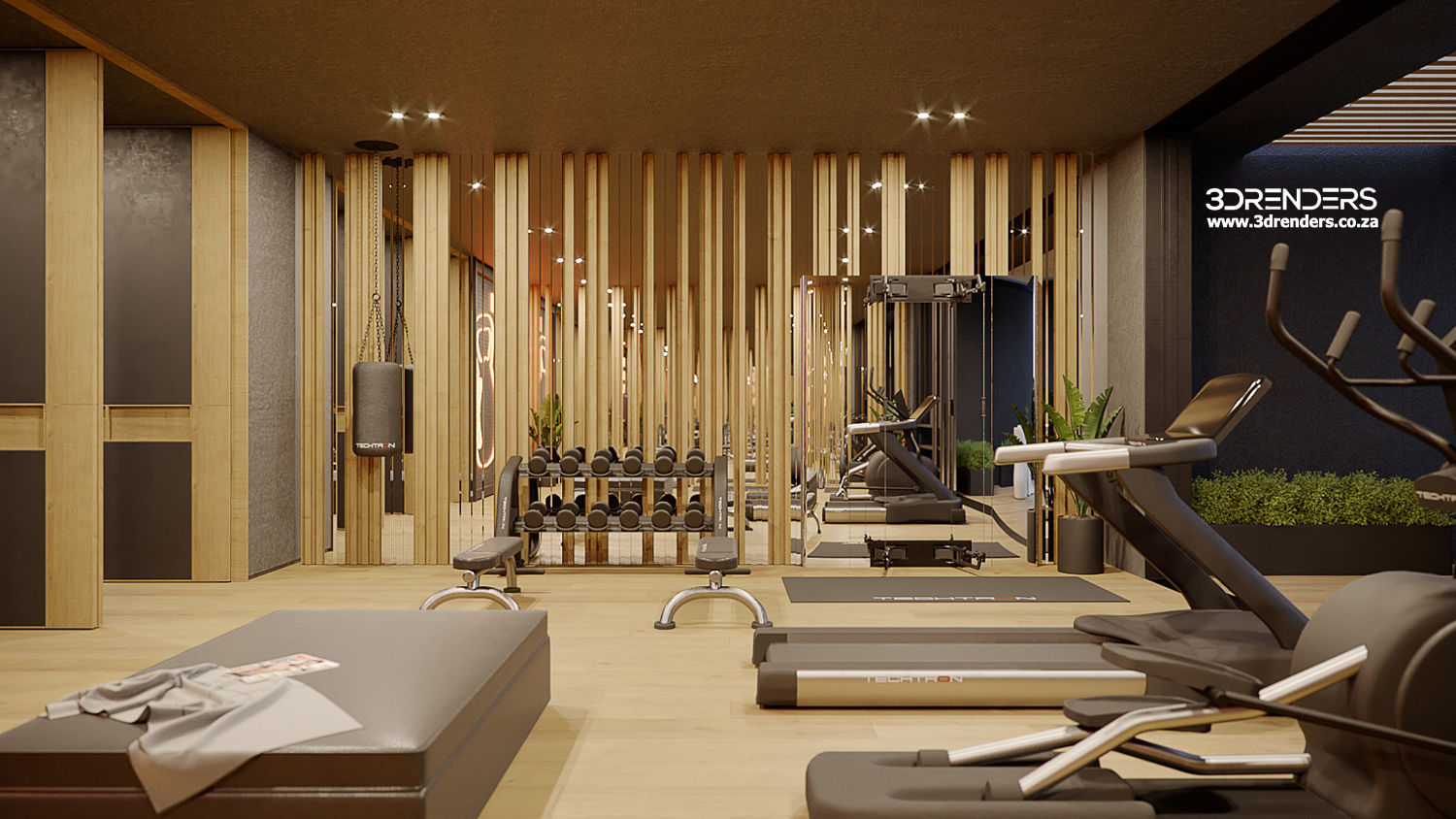 Corona - C4D Scene files - Gym 3D model_2
