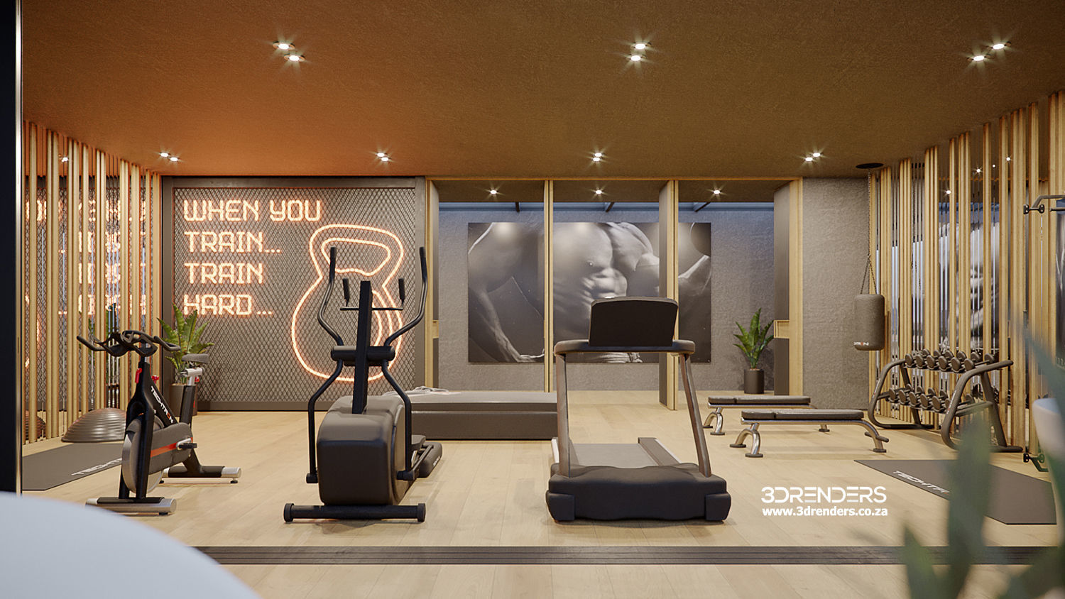 Corona - C4D Scene files - Gym 3D model_3