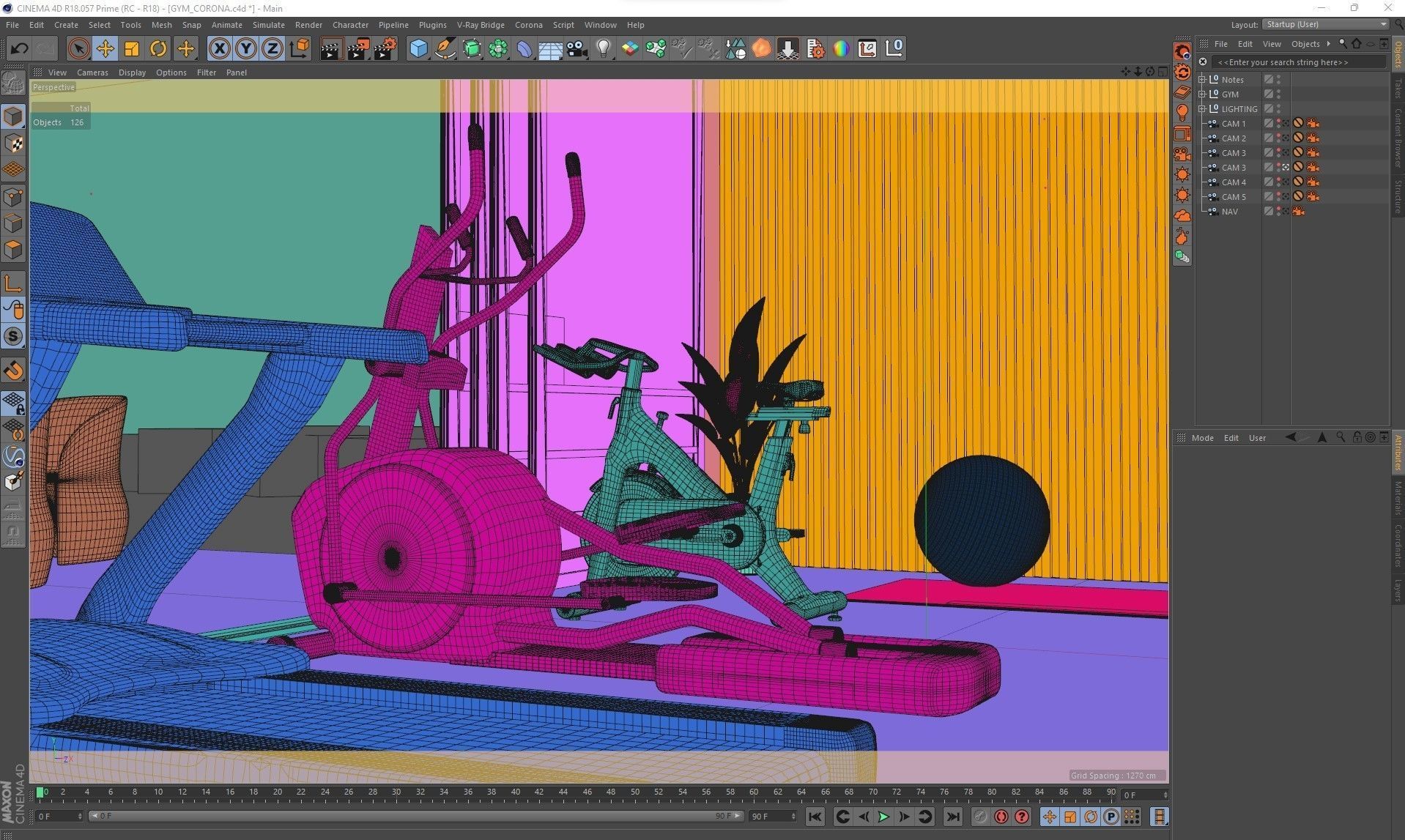 Corona - C4D Scene files - Gym 3D model_10