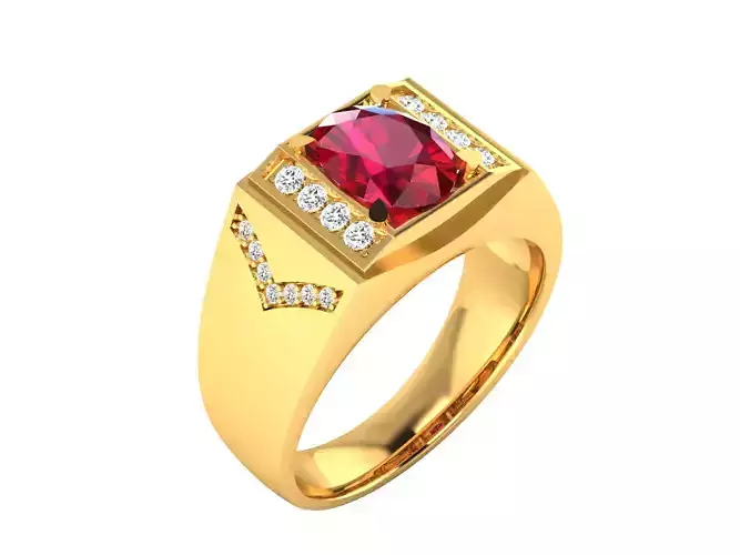 Solitaire Wedding Engagement Ring 3D print model