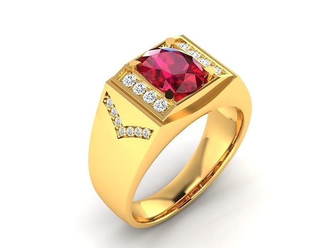 Solitaire Wedding Engagement Ring 3D print model
