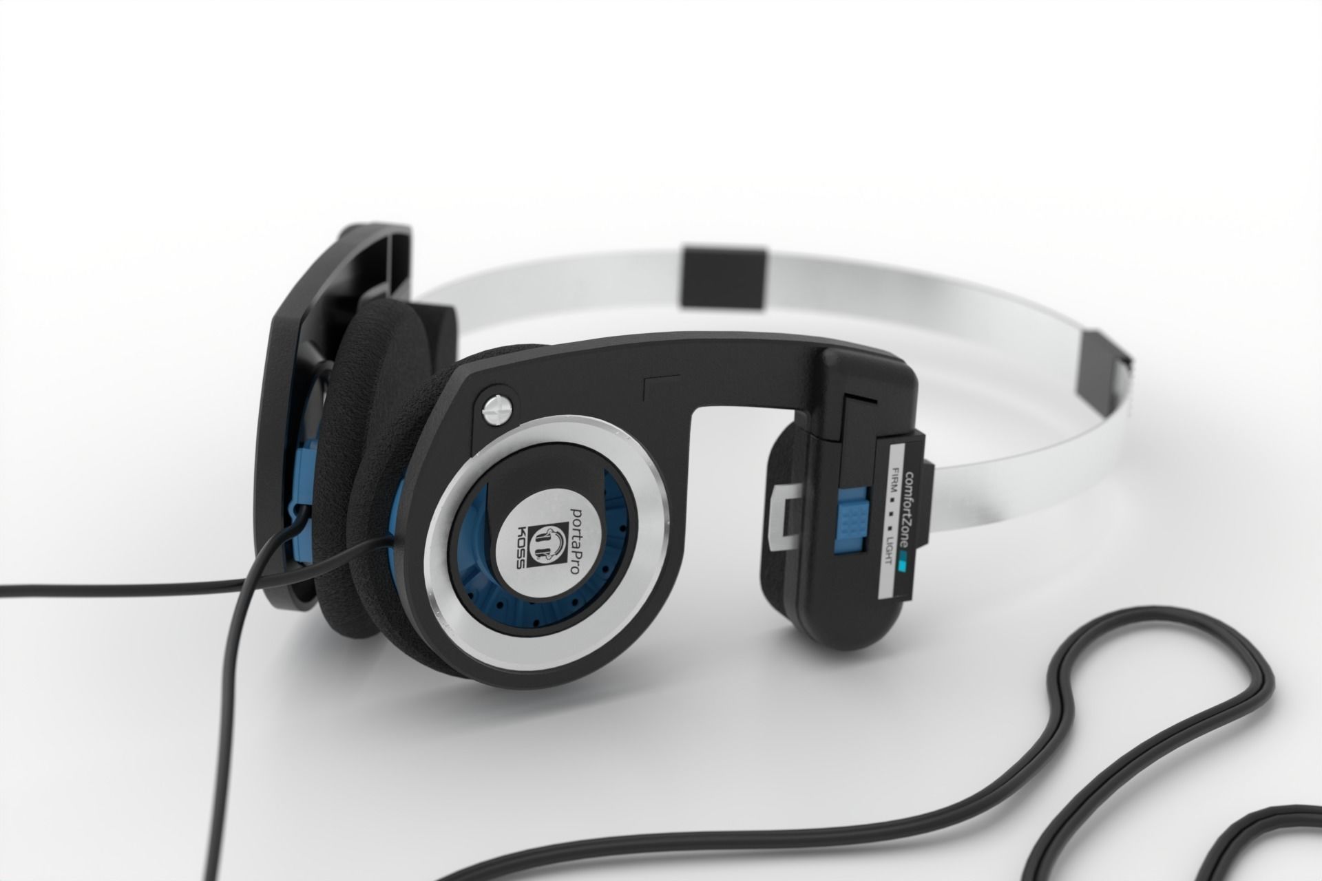 KOSS PortaPro headphones 3D model_3