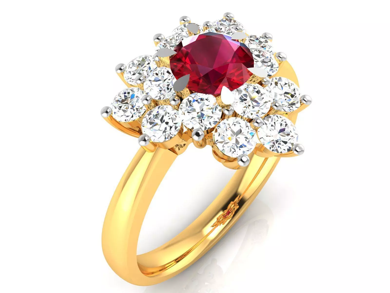 Solitaire Wedding Engagement Ring 3D print model