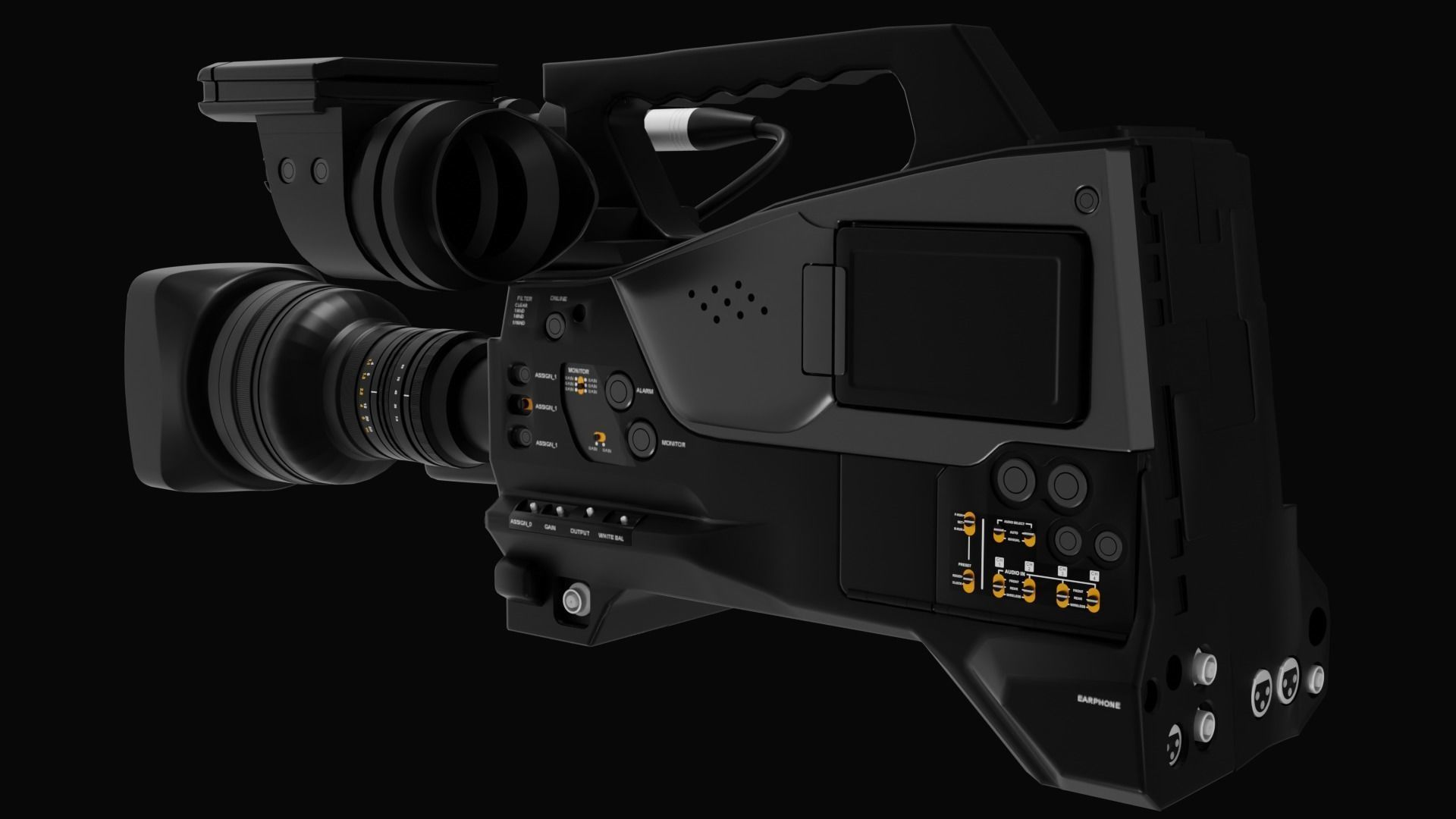 CAMERA PXW Z750 3D model_4